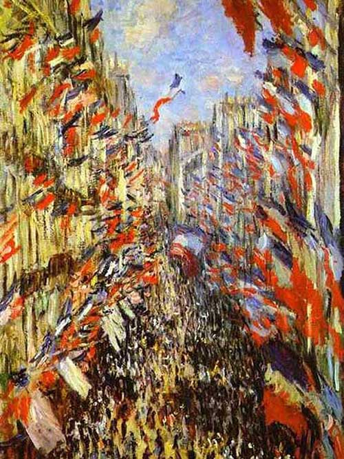 La Rue Montorgueil à Paris by Claude Monet (1878)