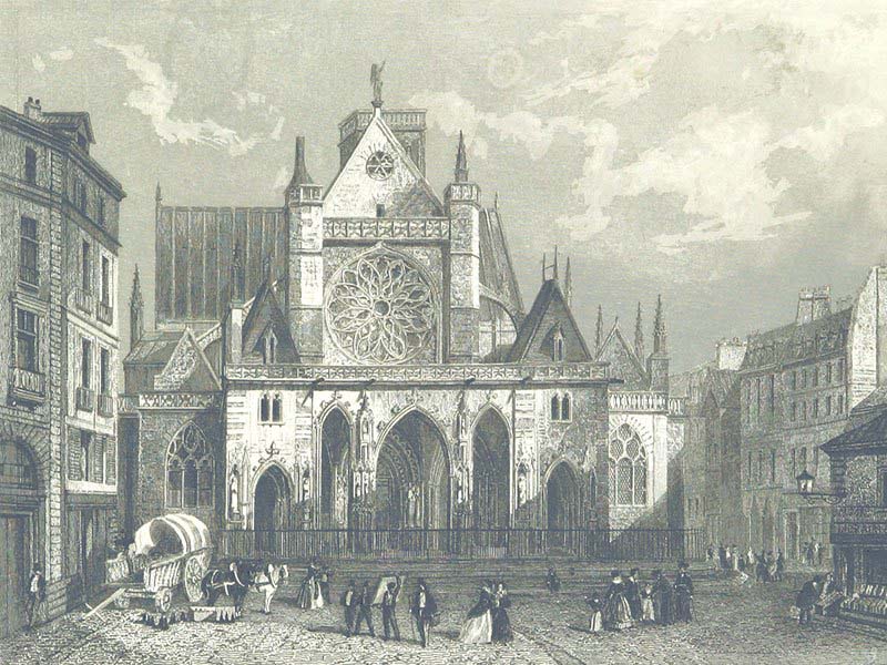 Saint-Germain l'Auxerrois Paris 1846