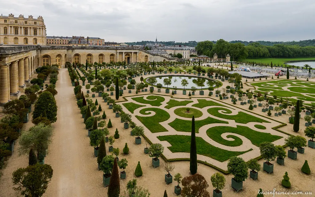 The Orangerie and parterre - Versailles Gardens